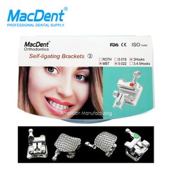 Dental Orthodontic Metal Self-ligating Ceramic Clear Crystal Brackets Braces ALL