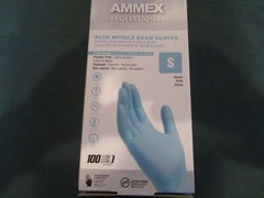 AMMEX Professional Blue Nitrile Medical Food Disposable Gloves Powder&Latex Free