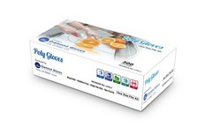 5000 PCS Clear Polyethylene Disposable Gloves, Food Safe, 10×500 Bulk Pack