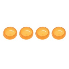 US 4Pcs Dental Xtra-Soft Overdenture Retention Implant Male Caps 0.8Lb Orange