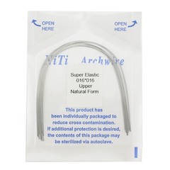 Dental Orthodontic Arch Wire Niti Super Elastic Round Rectangular Ovoid Natural
