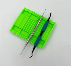 Dental Small Silicone Instrument Mat Reversible 8 or 12 Holder for Instruments