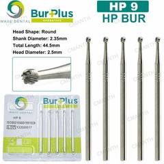 WAVE Dental Carbide Burs HP Surgical Burs Round For Straight Handpiece HP 2 4 8