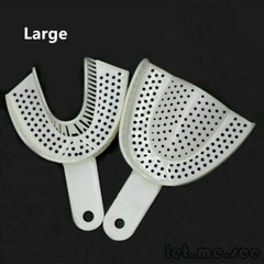 Dental Impression Trays Perforated Plastic Disposable (CHOOSE SIZE)(1 Bag of 10)