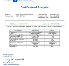 100ML Benzyl Alcohol USP/NF/FCC