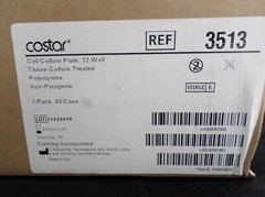 CORNING Costar 12-Well Clear Sterile TC-Treated Multiple Well Plates 3513(50/cs)