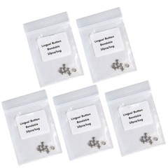 AZDENT Dental Orthodontic Lingual Buttons Metal Bondable Round Base 10pc/pack