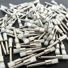 100Pcs/box Dental Polishing Polisher Prophy Brush Brushes Nylon Latch Flat White