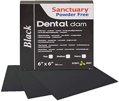 (MADE IN MALAYSIA) 36 Sheet DENTAL DAM LATEX 6″X6″ Spearmint Scented (Medium …