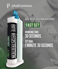 2 x Dental Bite Registration Material Fast Set 50ml Cartridges (Made in Germany)