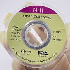Dental Orthodontic Niti Open Coil Spring Spool Dia.012 *030 ” inch 914mm 1 Roll