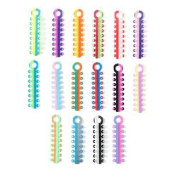 Dental Orthodontic Elastic Power Chains Ligature Ties Rubber Bands Bracket Brace