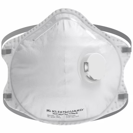 Kleenguard 54626 Particulate Respirator, N95, Exhale Valve, Molded, Adjustable
