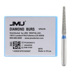 50Pcs Dental Diamond Burs FG Flat End Taper Friction Grip Burs 5Pcs/Box