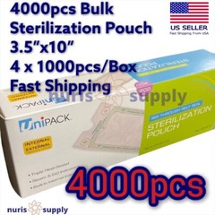 4000pcs/Box 3.5″x10″ Dental Medical Tattoo Sterilization Pouches Self Sealing