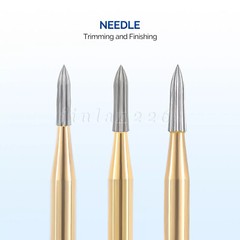 Dental Orthodontic Trimming and Finishing Carbide Burs Need Egg for HP, 5/10PCS