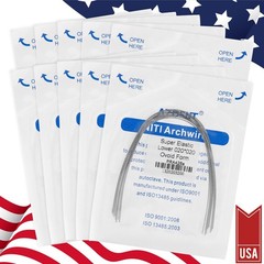 Dental Ortho Braces Super Elastic Niti Ovoid Form Rectangular Arch Wires Rectang