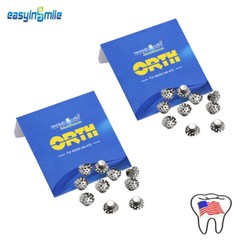 Denal Orthodontic Round Perforated Hollow Lingual Buttons with Holes 20Pcs/pack