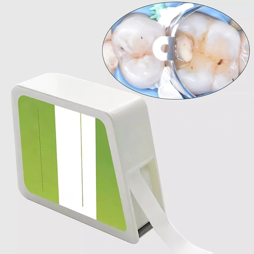 2 Packs Dental Non-stick Isolation Universal Matrices System White Material Belt
