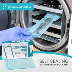 800 7.5″ x 13″ Self-Sealing Sterilization Pouch (4 Boxes), Tattoo Dental Pouches