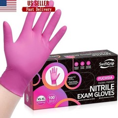 Fuchsia Nitrile Gloves Latex-Free Food-Safe Multipurpose Hand Protection 50ct US