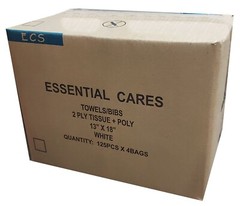ECS Professional Towels/Bibs 13×18 Available color: White, Blue 500Pcs/Case