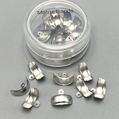 50PCS Dental Metal Matrix Bands With Holes Sectional Contoured Matrices Palodent