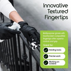 Inspire Black 4.5 Nitrile Disposable Gloves – Black – Box Of 100 – XL