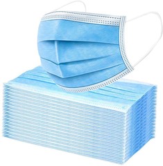 Disposable Face Masks Blue 3 Ply Earloop Protective Breathable Mouth Cover 🚀