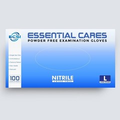 Nitrile Disposable Exam Gloves Powder Free,3.5Mil S,M,L,XL (100pcs/Bx),Blue