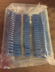 Sirona XIOS PLUS 100 Intraoral Sensor Holder Tabs Blue Anterior Original 6176510