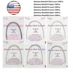 US Dental Ortho Arch Wire NiTi Stainless Reverse Curve Nature Round Square Ovoid
