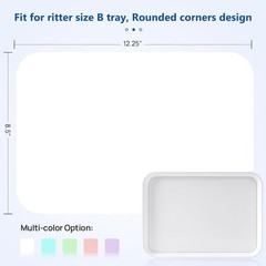 White Dental Medical Tattoo Tray Paper Cover for Size “B” Trays-8.25 “x 12.25”