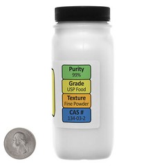 Sodium Ascorbate [C6H7NaO6] 99% USP Food Grade Powder 1 Lb in Two Bottles USA