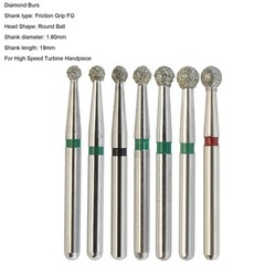 Dental Diamond Burs FG Round End Taper Football Barrel Pear Coarse Fine 856 379
