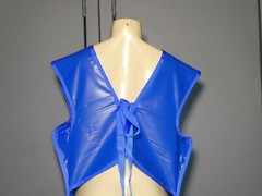 X-Ray Front Protection Apron Size Adult Unisex Large Tie Closure Blue 44″ x 24″