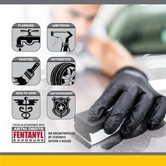 SAS Safety 66520 Raven Powder-Free Disposable Black Nitrile 6 Mil Gloves,