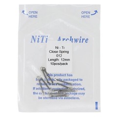 Dental Orthodontic Niti Open Closed Coil Spring Arch Wire 010 012 6/9/12mm 180mm