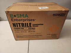 Case of High Five Nitrile Examination Gloves Size Small – Powder-Free Textured
