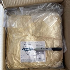 v-clean LPF12-104 latex 12″ ambidextrous gloves ( Lot Of 100 )