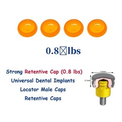 Locator Abutment Replacement Male Retention Inserts Cap Overdenture Inserts PEEK