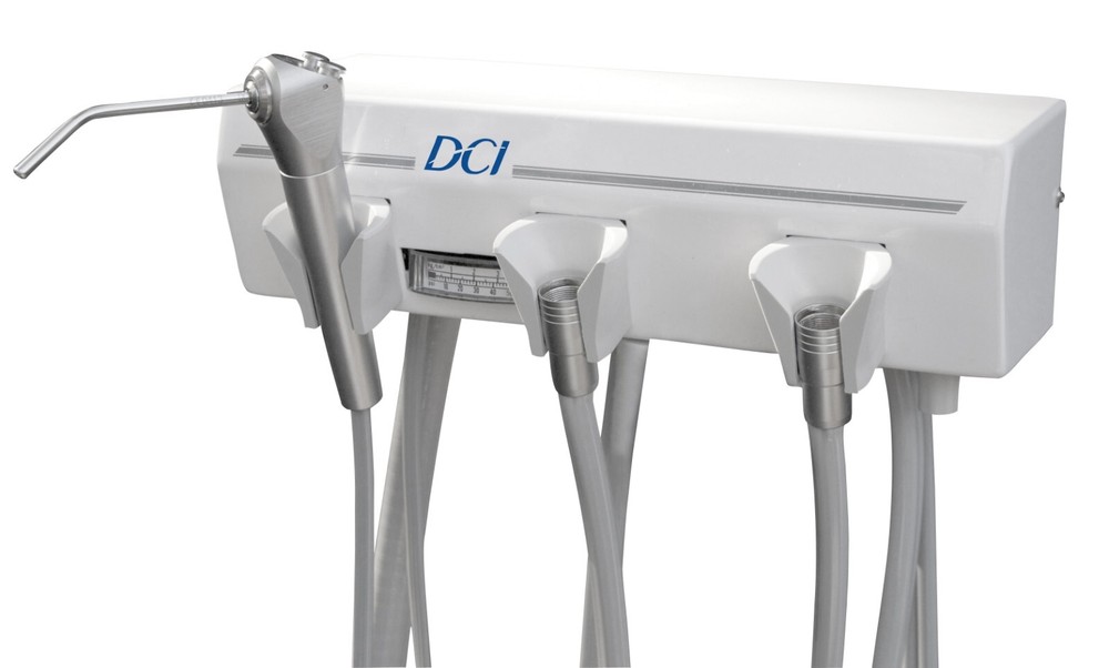 Alternative Arm Mounted Manual Control, 1 Wet 1 Dry w/Tray & White Arm, DCI 4128
