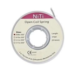 Dental Orthodontic Niti Open Coil Spring Diameter (008/010/012/014)*030 914mm