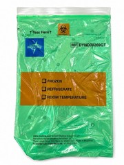 Medline DYND30269GT Specimen Zip Bags 6×9 Case Of 1000 Green