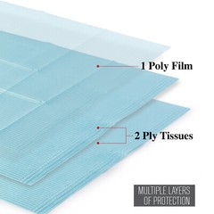 JMU Dental Patient Bibs 13″x18″ 3-Ply Waterproof Medical Tattoo Napkin 6.5g