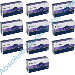 *1,000-Pieces* Halyard Purple Powder-Free Nitrile Exam Gloves X-Small 55080