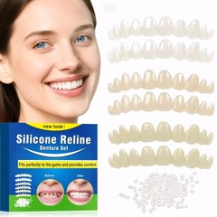 Veneers Teeth for Women, Tooth Replacement Missing Teeth, Upper Veneer 6PCS