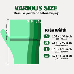 Gorilla Supply Disposable Vinyl Gloves Powder Free Extra Large 100 Count
