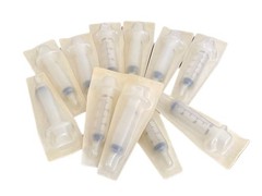 (Lot of 11) Plastic 20mL Disposable Luer-Lok Tip Plastic Single-Use Syringes