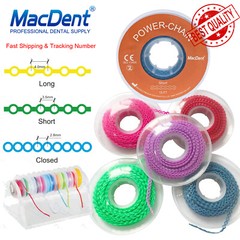 Dental Orthodontic Power Chain Elastic Rubber Bands For Braces Long/Short/Closed